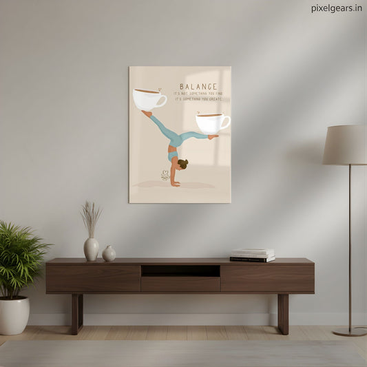 Balance Metal Poster | Aesthetic Pop Art Wall Decor & Painting