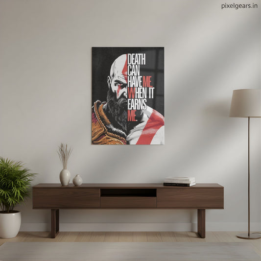 Battle-Ready Warrior Metal Poster | Aesthetic Pop Art Wall Decor & Painting