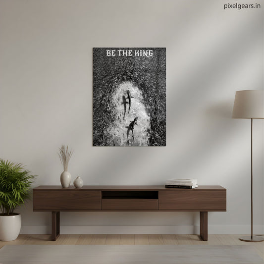 Be The King – Shark Leadership Metal Poster | Aesthetic Pop Art Wall Decor & Painting