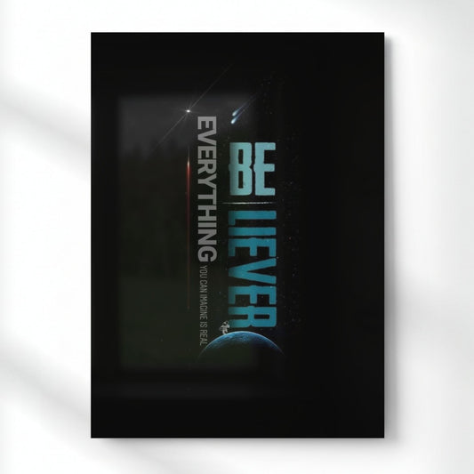 Believe Everthing Metal Poster | Aesthetic Pop Art Wall Decor & Painting