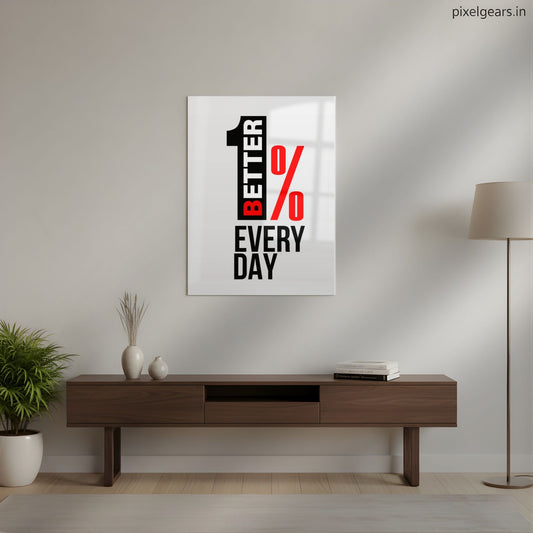 Better Every Day Metal Poster | Aesthetic Pop Art Wall Decor & Painting