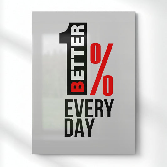 Better Every Day Metal Poster | Aesthetic Pop Art Wall Decor & Painting