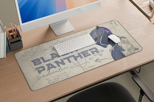 Black Panther LineArt Edition - XXL and XXXXL Mouse Pad - PixelGears