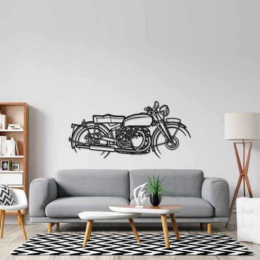 Black Shadow Metal Wall Art Bike Silhouettes | Wall Decor