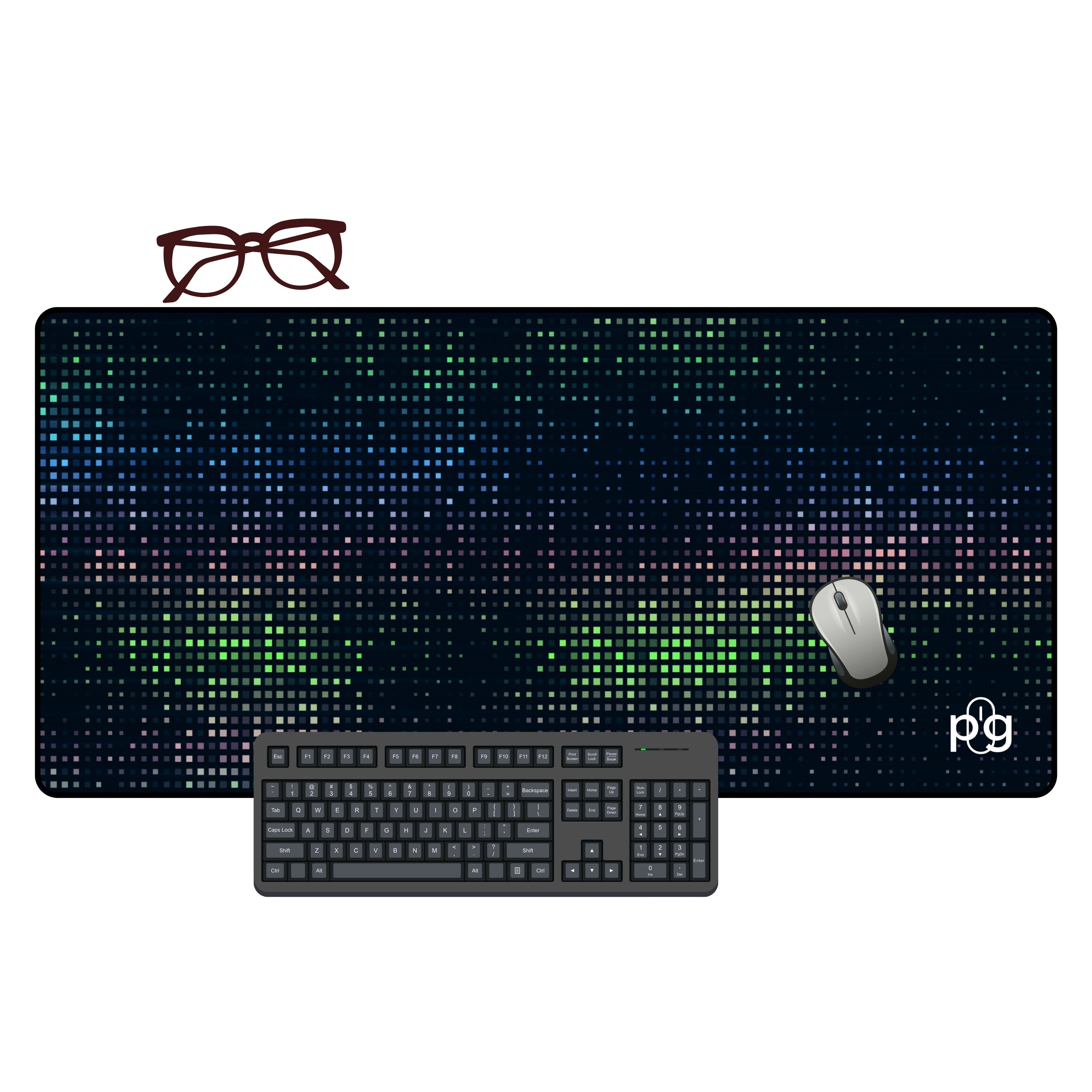 Blinding Pixel Lights XXXXL Mouse Pad - PixelGears