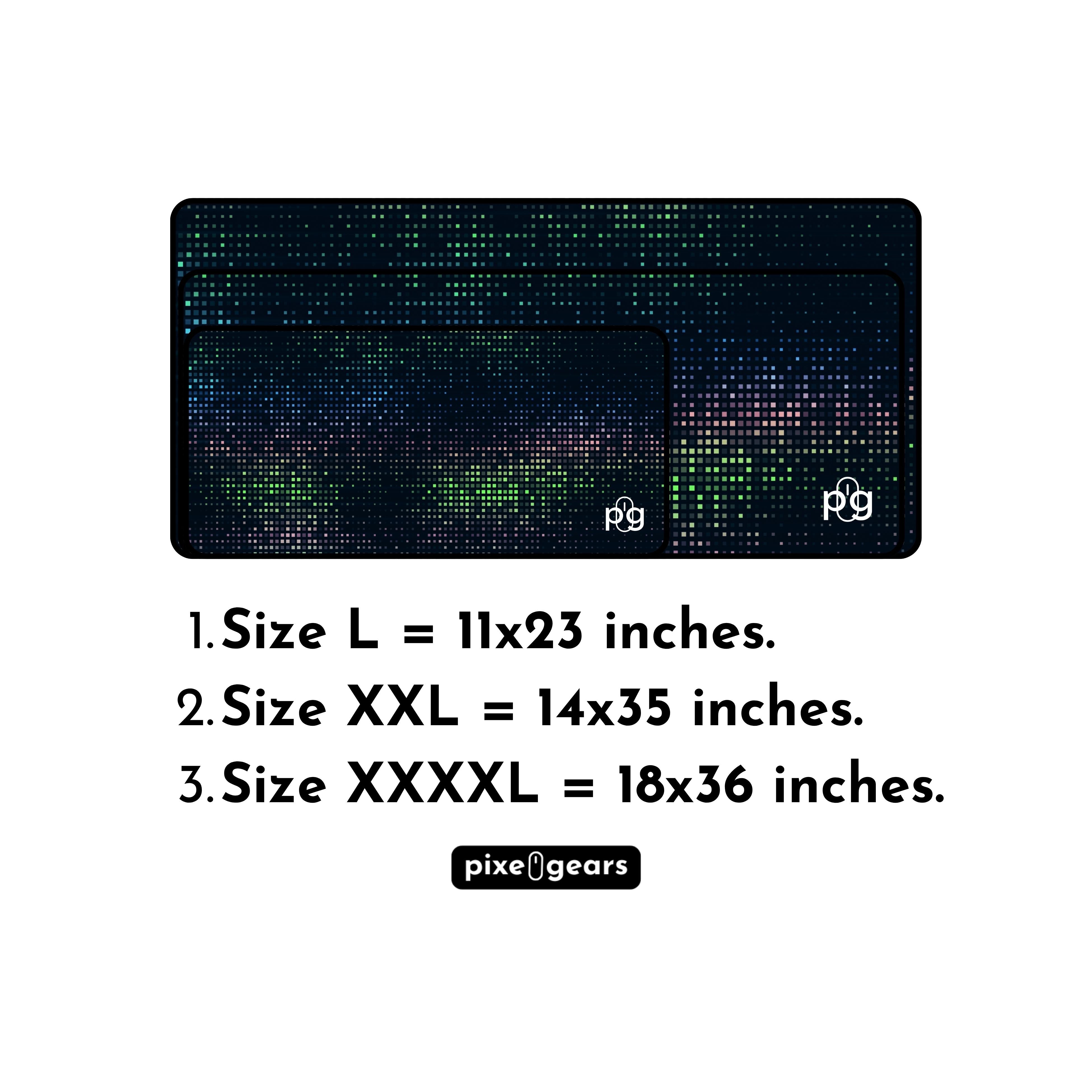 Blinding Pixel Lights XXXXL Mouse Pad - PixelGears