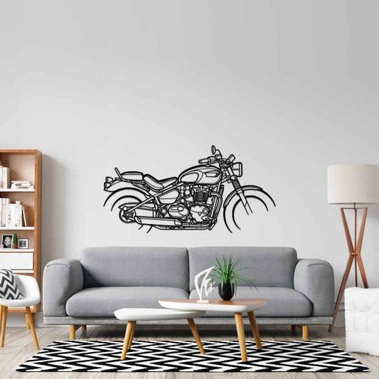 Bonneville Speedmaster 2022 Metal Wall Art Bike Silhouettes | Wall Decor | Gift For Men - Pixelgears