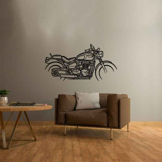 Bonneville Speedmaster 2022 Metal Wall Art Bike Silhouettes | Wall Decor | Gift For Men - Pixelgears