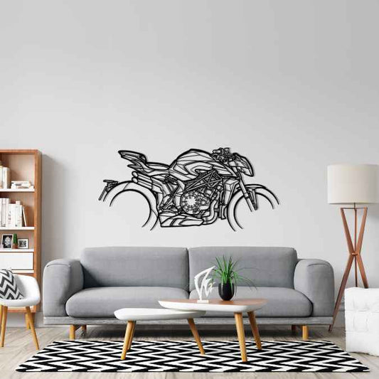 Brutale 1000 RS 2022 Metal Wall Art Bike Silhouettes | Wall Decor | Gift For Men - Pixelgears