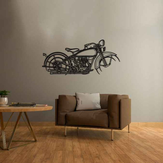 CB 1934 Metal Wall Art Bike Silhouettes | Wall Decor | Gift For Men - Pixelgears