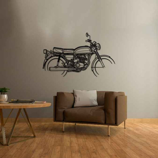CB200 1974 Metal Wall Art Bike Silhouettes | Wall Decor | Gift For Men - Pixelgears