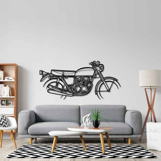 CB750F 1973 Metal Wall Art Bike Silhouettes | Wall Decor | Gift For Men - Pixelgears