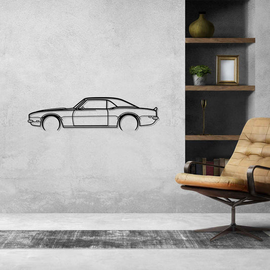 Chevrolet Camaro SS 1968 Metal Wall Art Car Silhouette | Personalized Car Gift For Men - PixelGears