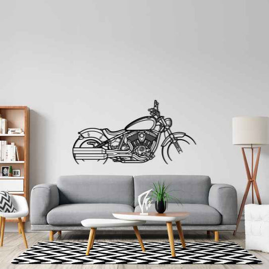 Chief Dark Horse 2023 Metal Wall Art Bike Silhouettes | Wall Decor | Gift For Men - Pixelgears