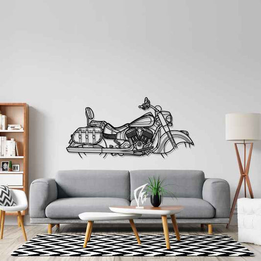 Chief Vintage 2019 Silhouette Metal Wall Art Bike Silhouettes | Wall Decor | Gift For Men - Pixelgears
