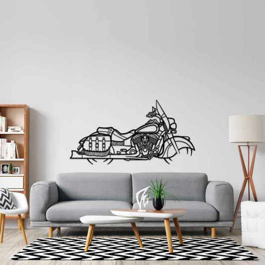 Chief Vintage Metal Wall Art Bike Silhouettes | Wall Decor | Gift For Men - Pixelgears