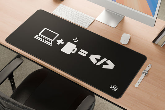 Coffee Laptop Code - XXL and XXXXL Mouse Pad - PixelGears