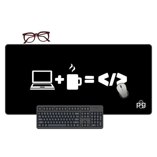 Coffee Laptop Code - XXL and XXXXL Mouse Pad - PixelGears