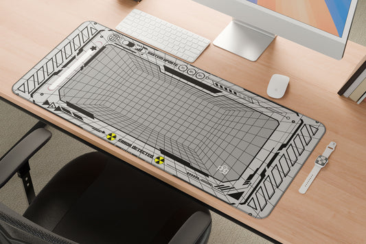 Cyberpunk futuristic Frame Light Background - XXL and XXXXL Mouse Pad - PixelGears