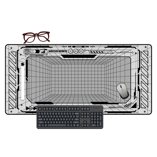 Cyberpunk futuristic Frame Light Background - XXL and XXXXL Mouse Pad - PixelGears