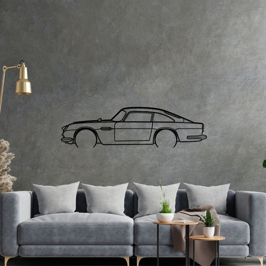 Aston Martin DB5 Metal Wall Art Car Silhouette | Personalized Car Gift For Men - PixelGears
