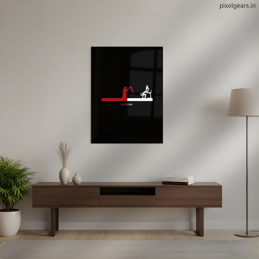 Deadline Progress Metal Poster | Aesthetic Pop Art Wall Decor & Painting