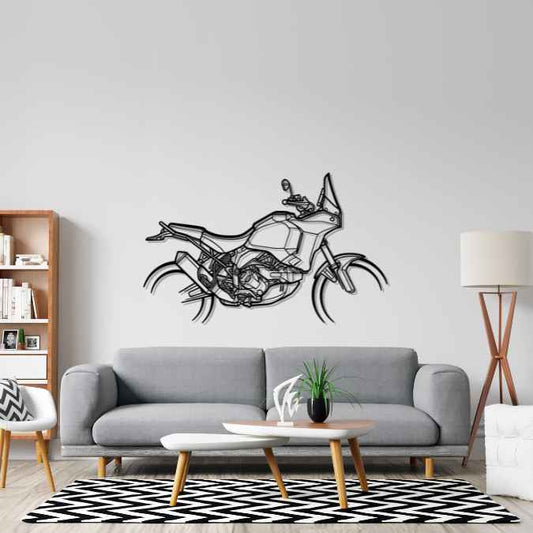 Desert X 2025 Silhouette Metal Wall Art Bike Silhouettes | Wall Decor | Gift For Men - Pixelgears