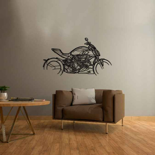 Diavel 1260s Metal Wall Art Bike Silhouettes | Wall Decor | Gift For Men - Pixelgears