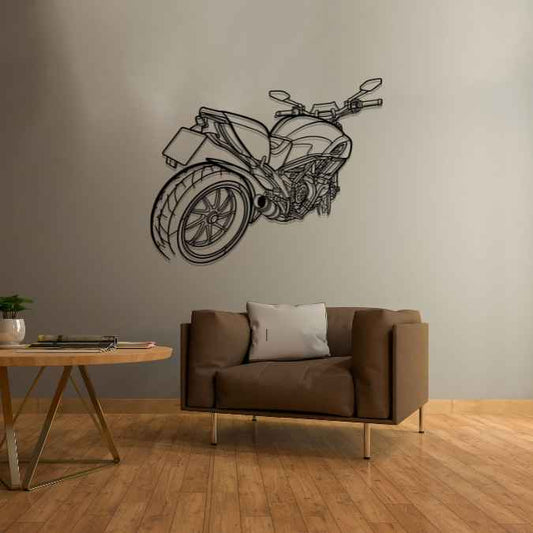 Diavel 2015 Angle Metal Wall Art Bike Silhouettes | Wall Decor | Gift For Men - Pixelgears