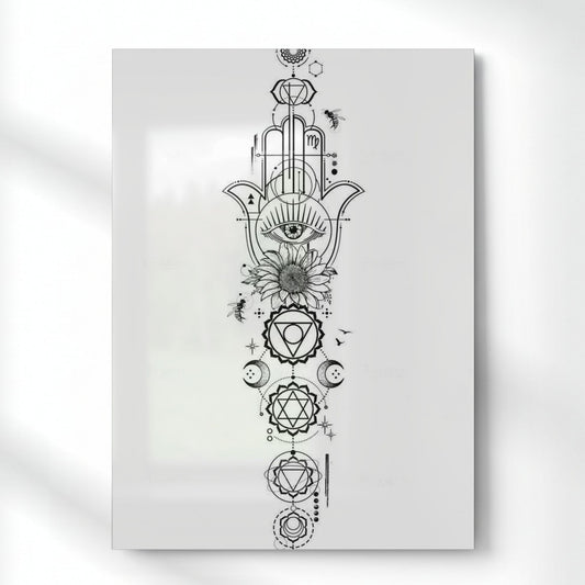 Divine Hand Metal Poster | Aesthetic Pop Art Wall Decor & Painting