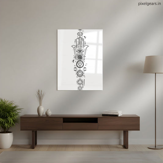 Divine Hand Metal Poster | Aesthetic Pop Art Wall Decor & Painting