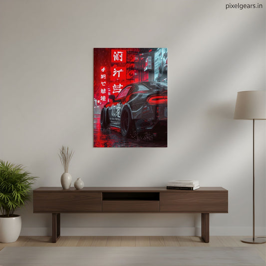 Driven by night Metal Poster | Aesthetic Pop Art Wall Decor & Painting