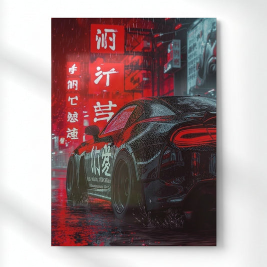 Driven by night Metal Poster | Aesthetic Pop Art Wall Decor & Painting