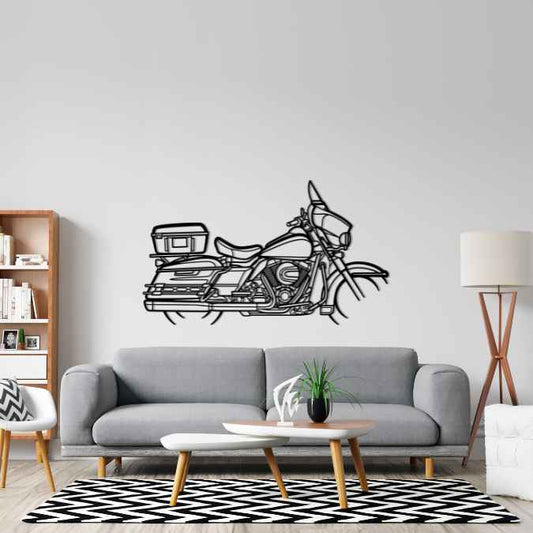 Electra Glide 2017 Metal Wall Art Bike Silhouettes | Wall Decor | Gift For Men - Pixelgears