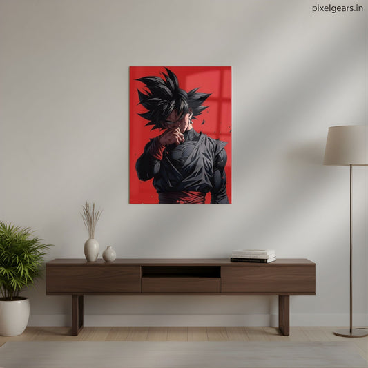 Evil Goku Black Metal Poster | Aesthetic Pop Art Wall Decor & Painting