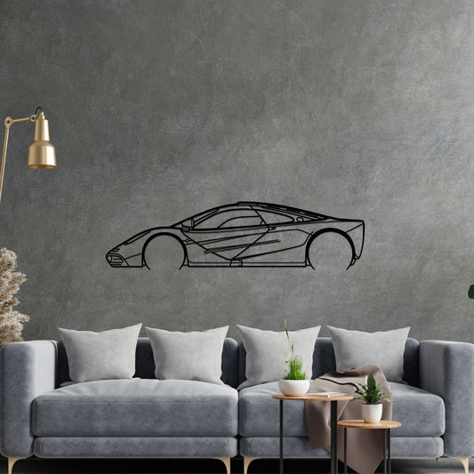 F1 1997 Metal Wall Art Car Silhouette | Personalized Car Gift For Men - PixelGears