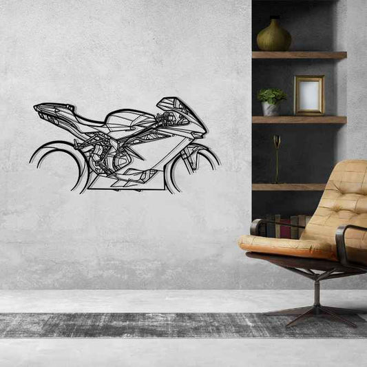 F4 1000 2013 Metal Wall Art Bike Silhouettes | Wall Decor | Gift For Men - Pixelgears