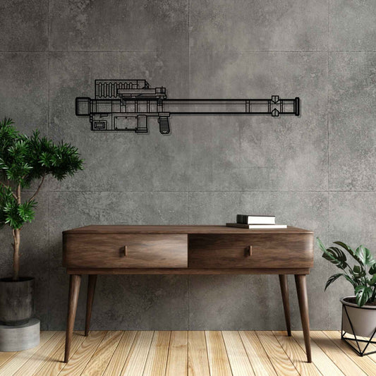 FIM-92 Stinger Silhouette   Metal Gun Silhouette Wall Art