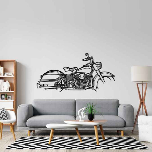 FLH Panhead 1965 Metal Wall Art Bike Silhouettes | Wall Decor | Gift For Men - Pixelgears