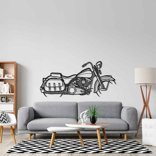 FLSTS Heritage Springer Metal Wall Art Bike Silhouettes | Wall Decor | Gift For Men - Pixelgears