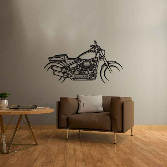 FatBob 114 2018 Metal Wall Art Bike Silhouettes | Wall Decor | Gift For Men - Pixelgears