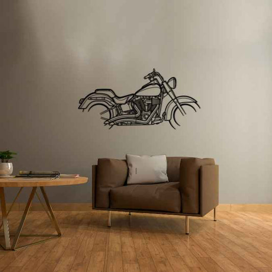 Fat Boy 2013 Metal Wall Art Bike Silhouettes | Wall Decor | Gift For Men - Pixelgears