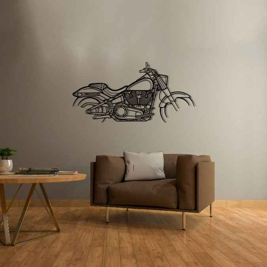 Fat Boy 2022 Metal Wall Art Bike Silhouettes | Wall Decor | Gift For Men - Pixelgears