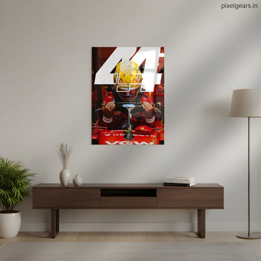 Ferrari: The Number 44 Metal Poster | Aesthetic Pop Art Wall Decor & Painting