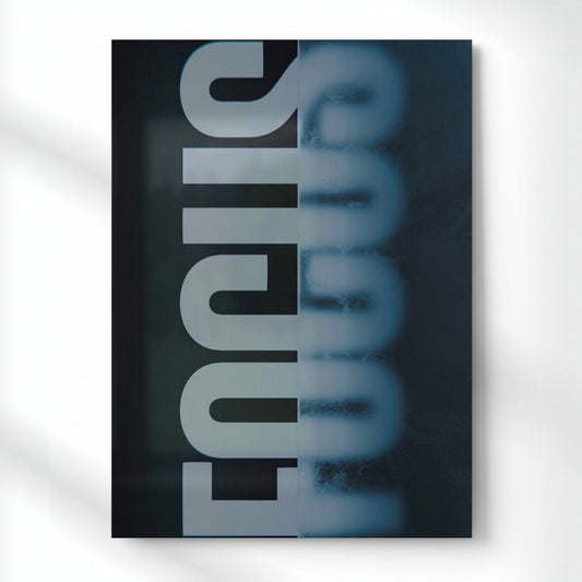 Focus Metal Poster | Aesthetic Pop Art Wall Decor & Painting