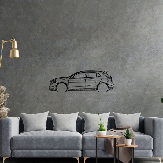 Mercedes GLA45 Metal Wall Art Car Silhouette | Personalized Car Gift For Men - PixelGears