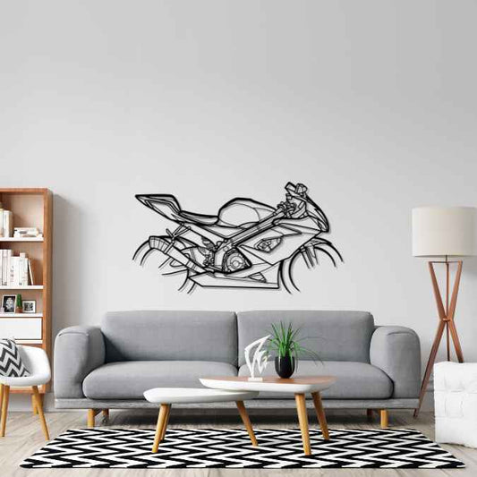 GSX-R1000 Metal Wall Art Bike Silhouettes | Wall Decor | Gift For Men - Pixelgears