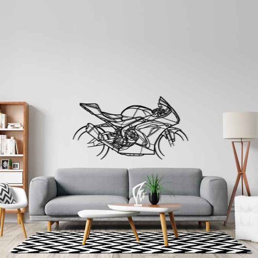 GSX R 1000R 2017 Metal Wall Art Bike Silhouettes | Wall Decor | Gift For Men - Pixelgears