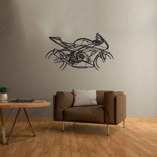 GSX R 1000R 2017 Metal Wall Art Bike Silhouettes | Wall Decor | Gift For Men - Pixelgears