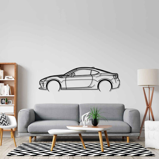 Toyota GT86 2017 Metal Wall Art Car Silhouette | Personalized Car Gift For Men - PixelGears